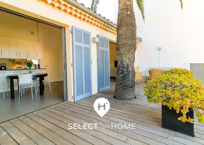 Select'sohome - Avec Terrasse Et Vue Au Coeur Du Lavandou - Parking Prive - Moun Pantai 아파트 *